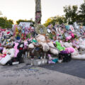 A memorial for the children who have been killed by gun violence. In May 2021 6-year old Aniya Allen was killed after the vehicle she was riding was caught in crossfire.