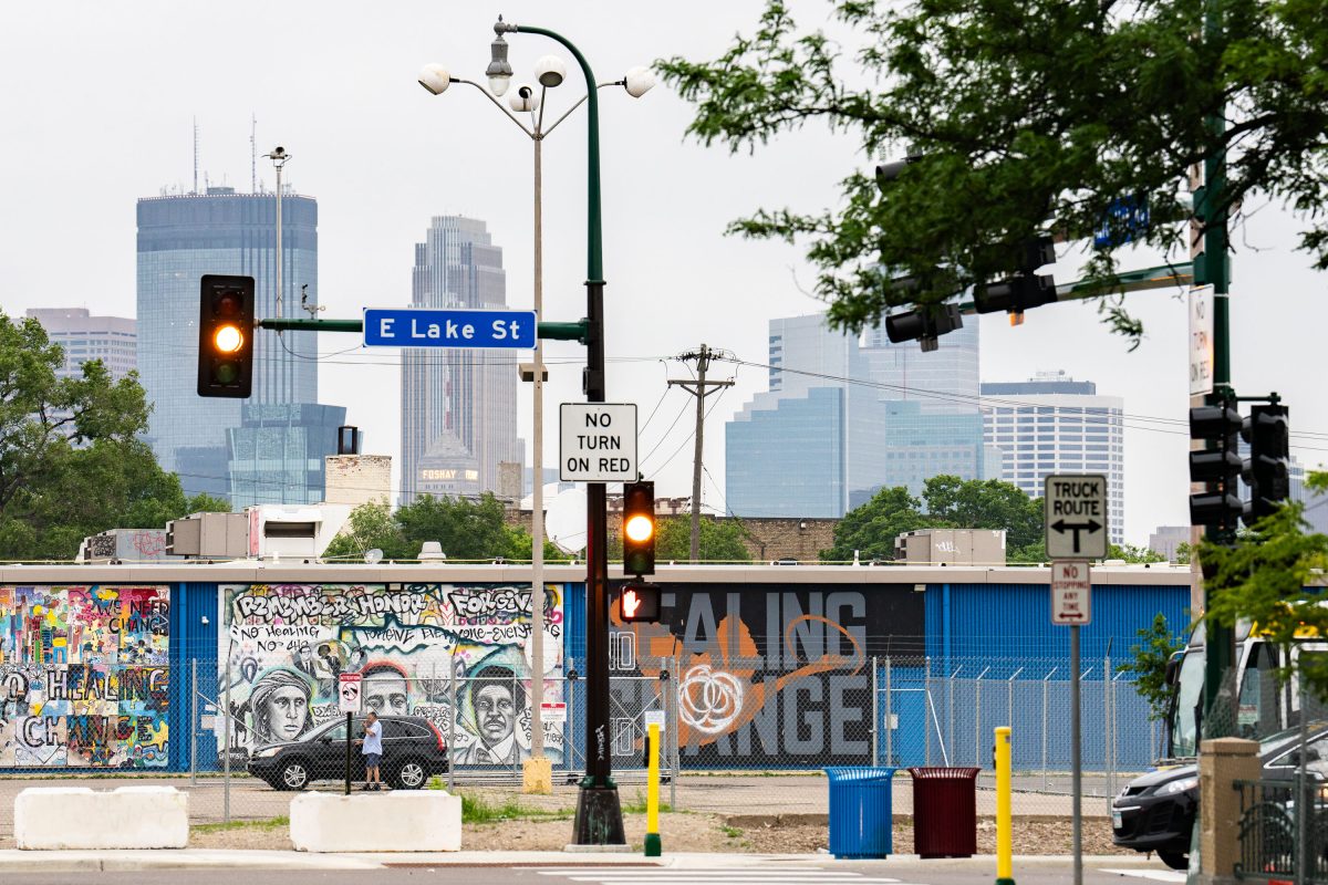 Mural Boards on former grocery store, Minneapolis