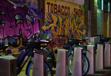 Nice Ride bike rentals in Minneapolis.