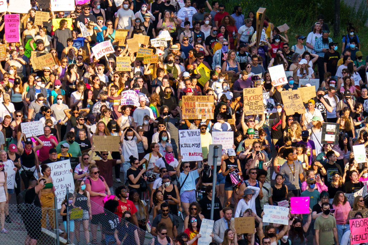 Protest Signs at Abortion Rights March, Downtown Minneapolis