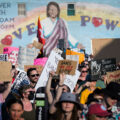 Protesters march through Minneapolis on June 24th, 2020 following the Supreme Court overturning Roe V. Wade.