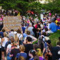 Protesters march in Minneapolis on June 24th, 2020 following the Supreme Court overturning Roe V. Wade.