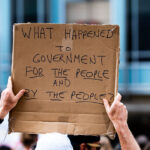 Protesters march in Minneapolis on June 24th, 2020 following the Supreme Court overturning Roe V. Wade.