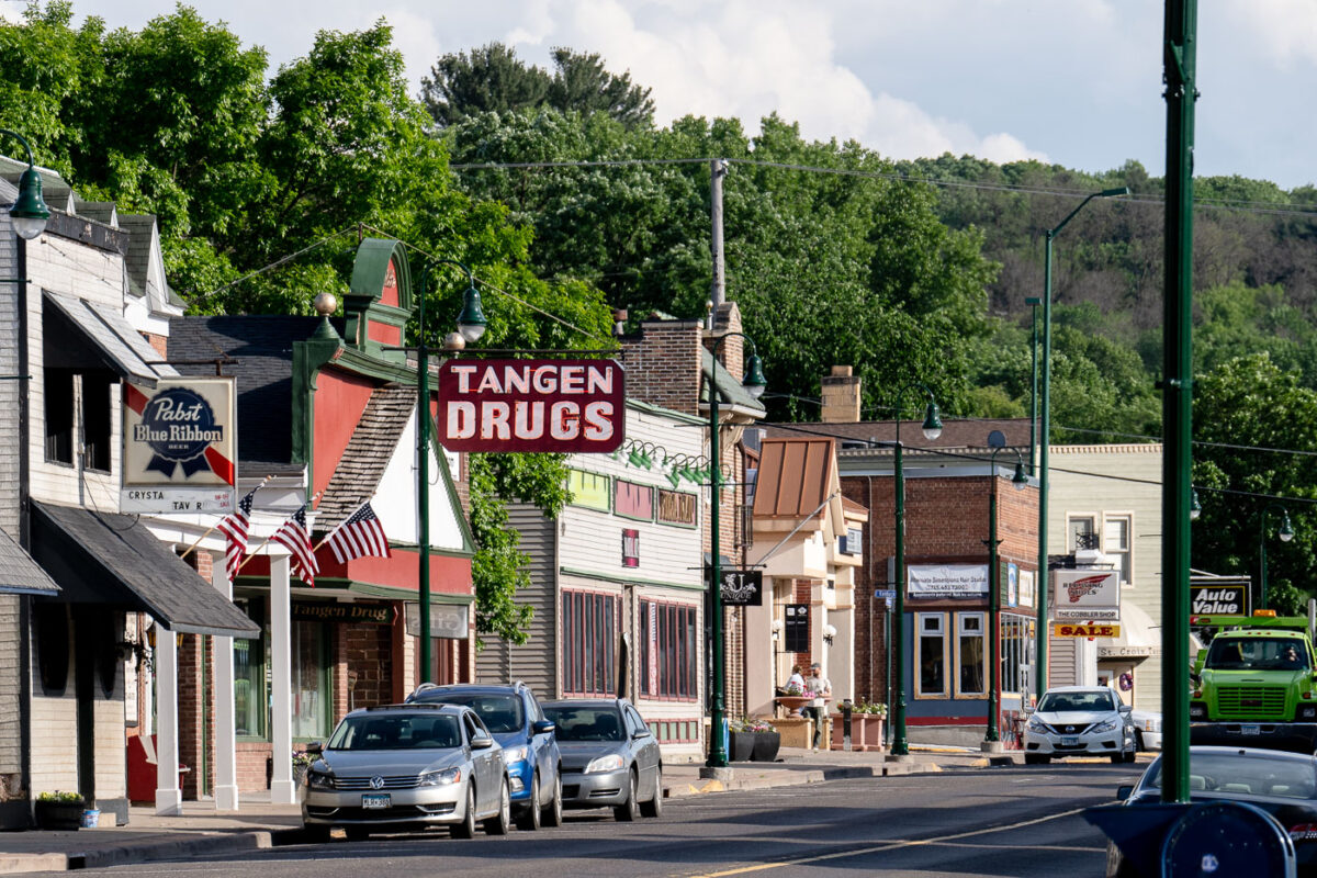 Washington St in St Croix Falls Minnesota