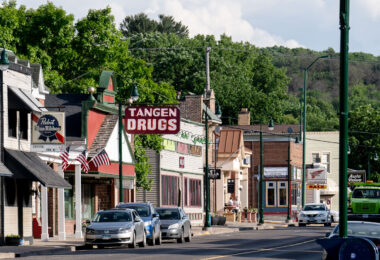 Washington Street in St Croix Falls, Minnesota