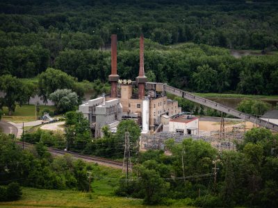NSP Steam Plant on the Mississippi River in Red Wing