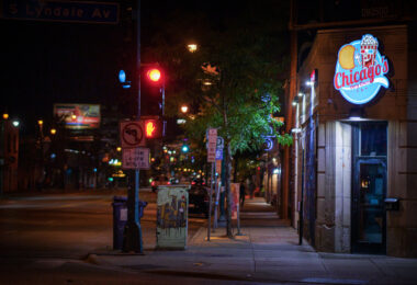 Chicago's Very Own signage at the corner of Lake Street and Lyndale Ave in Uptown.