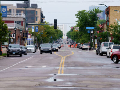 Nicollet Avenue, Minneapolis: Looking South Towards Downtown