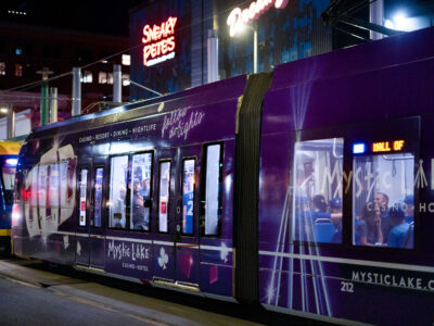 Mystic Lake Casino Train at Warehouse District Station