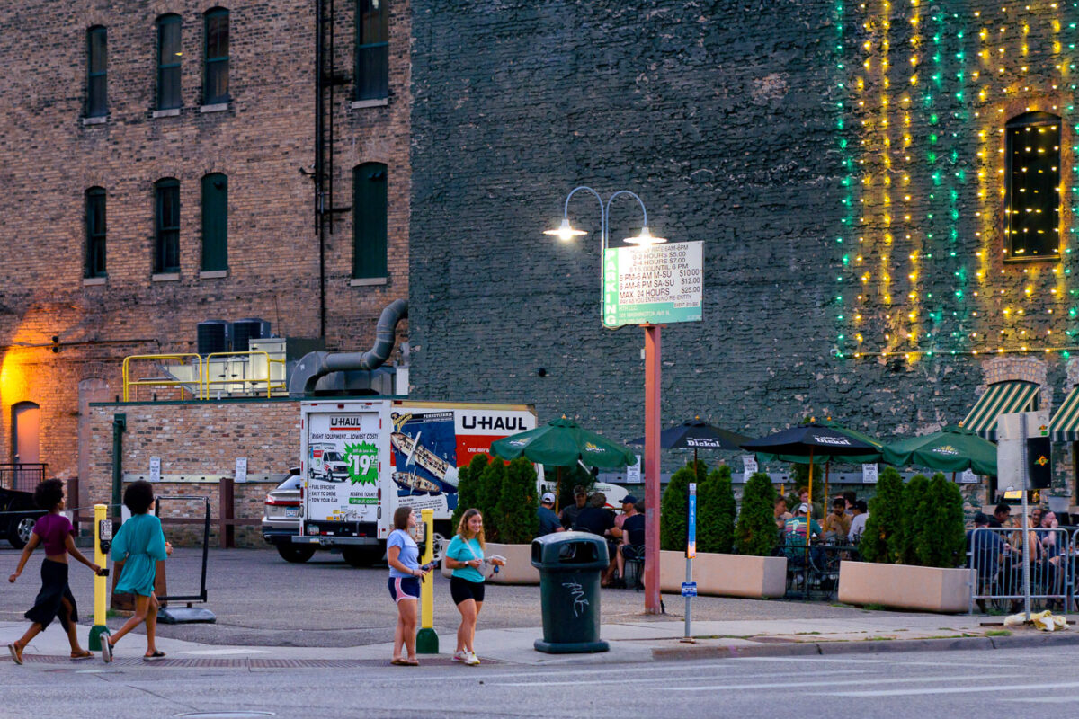 Washington Avenue in the North Loop Downtown Minneapolis