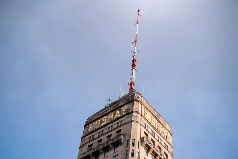 Antenna on the Foshay Tower in Downtown Minneapolis 1 Antenna on the Foshay Tower in Downtown Minneapolis