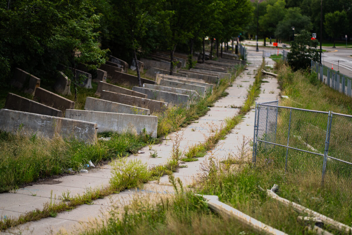 Closed Little Earth Trail in Minneapolis