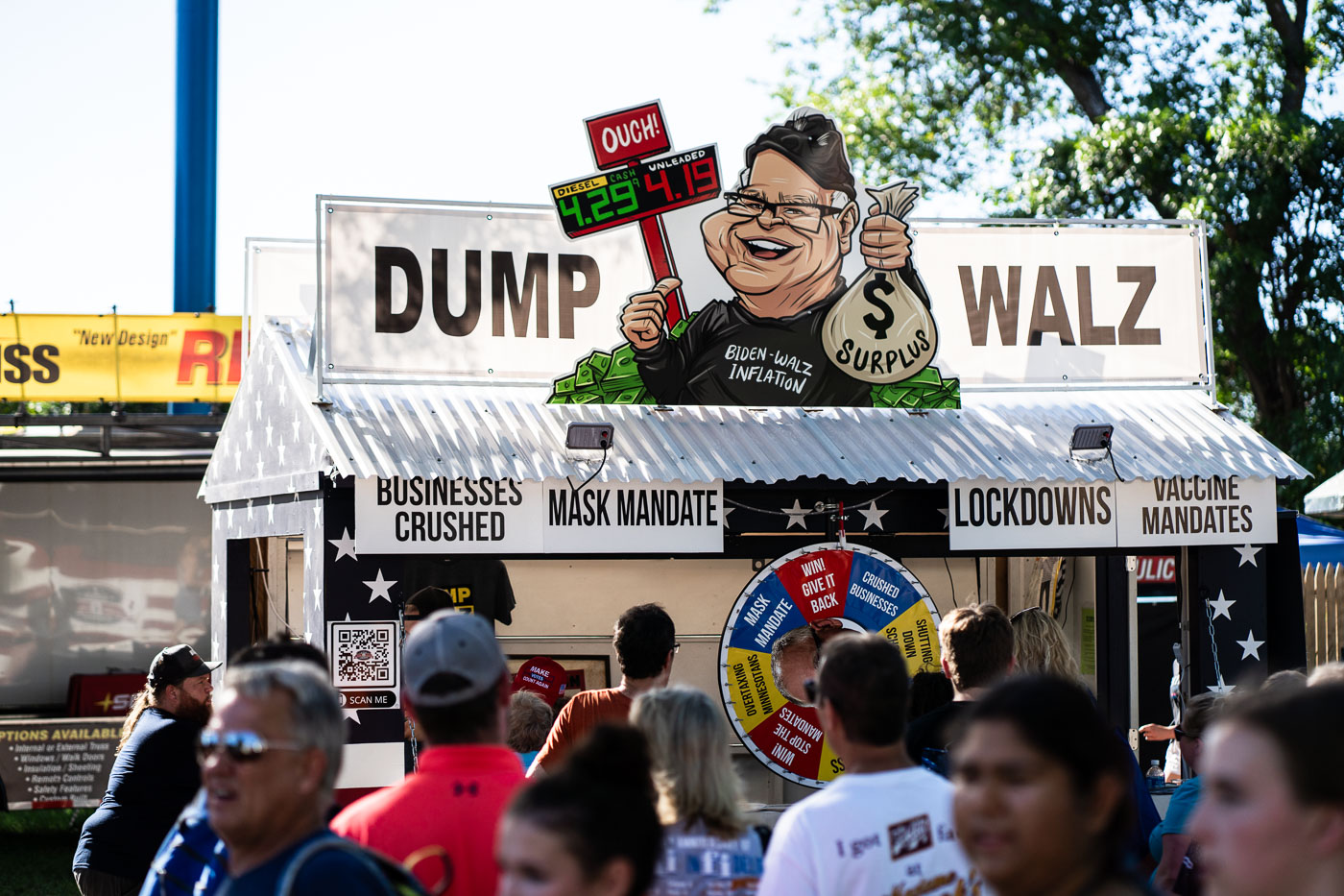 Dump Walz Booth at the Minnesota State Fair