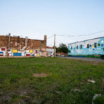The location of the Minnehaha Liquors building that burned down during riots over the murder of George Floyd.