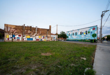 The location of the Minnehaha Liquors building that burned down during riots over the murder of George Floyd.