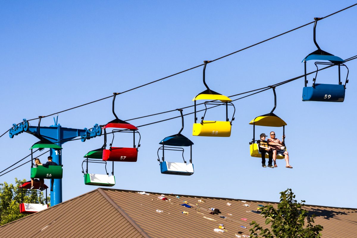 Items dropped from the Sky Ride at the Minnesota State Fair