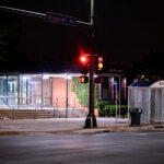 Minneapolis Police 5th Precinct police station on Nicollet Avenue in September 2022.