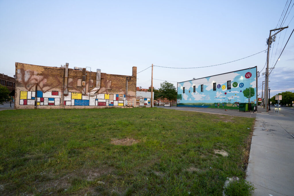 The location of the Minnehaha Liquors building that burned down during riots over the murder of George Floyd.