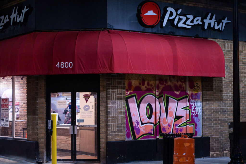 Pizza Hut on Chicago Avenue in Minneapolis.