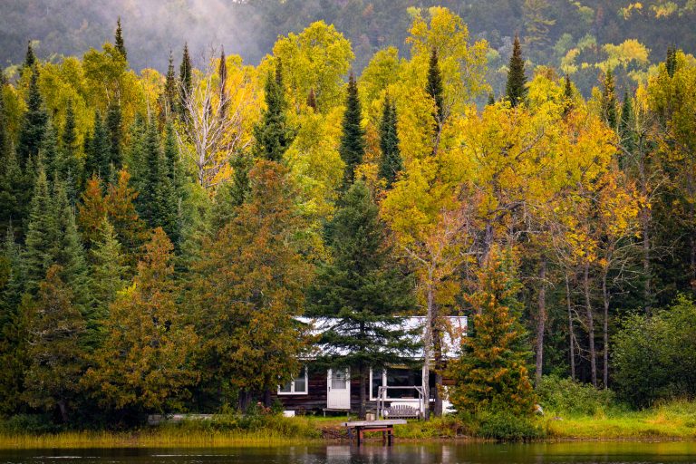 A cabin on McFarland Lake, Arrowhead Trail, Minnesota. 2