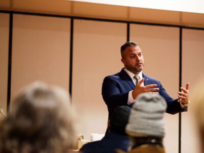 Brian O'Hara speaks to South Minneapolis community