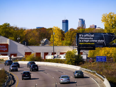 Center for American Experiment Billboard on I-94 Minneapolis