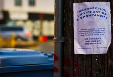 A flyer advertising a speaking event by Arturo Castillon.