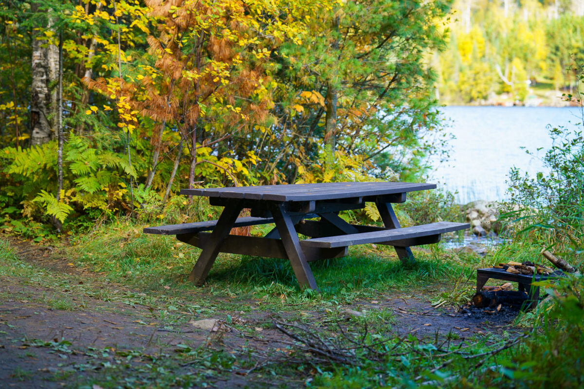 Gunflint Trail picnic table