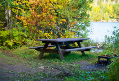 Gunflint Trail picnic table.