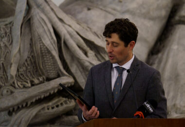Jacob Frey, Mayor of Minneapolis, proclaims it George Floyd Day on what would have been Floyd’s 49th birthday.