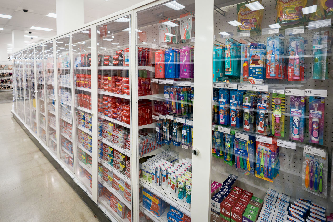 Locked Personal-Care Aisle at Target’s Downtown Minneapolis Store