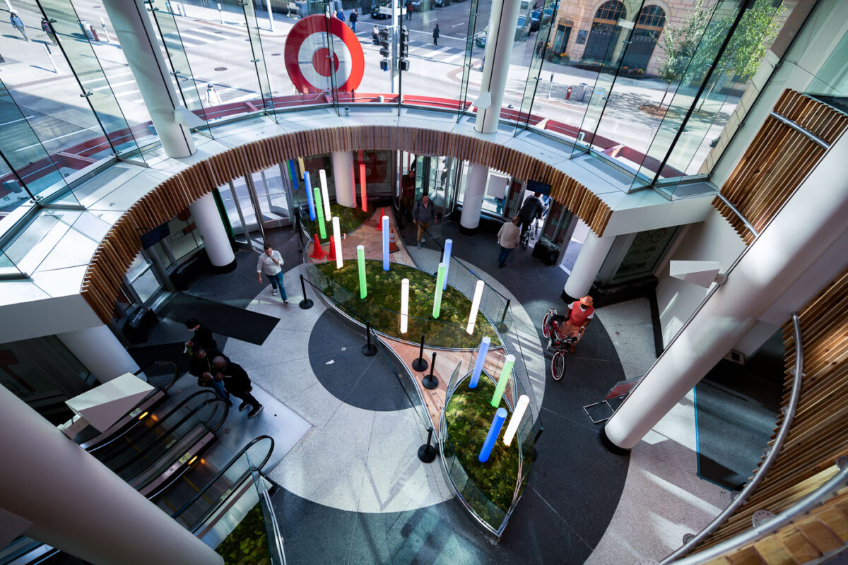 The new entrance at the flagship Target store in downtown Minneapolis.