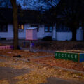 Flower bed boxes in a South Minneapolis neighborhood.