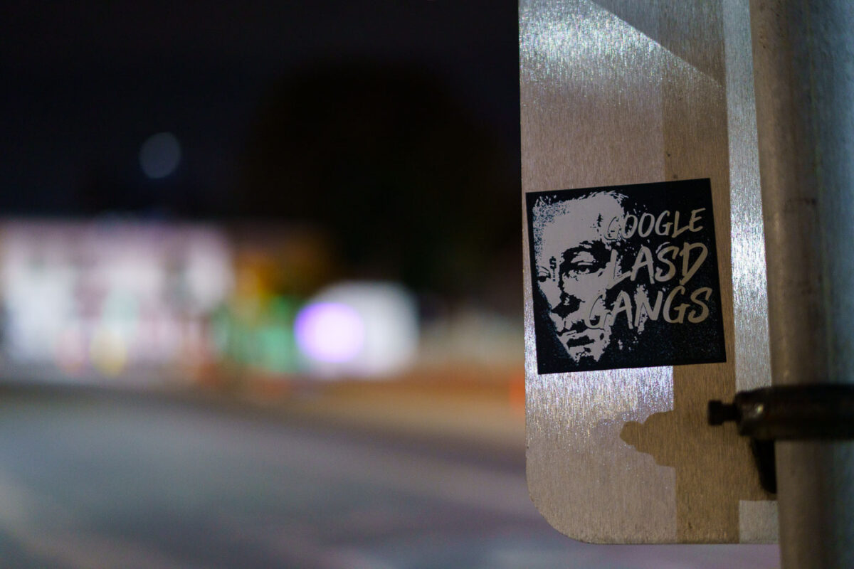 Google LASD Gangs Sticker