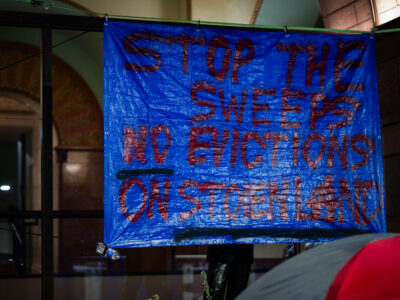 Minneapolis City Hall Protest: Stop Sweeps, No Evictions
