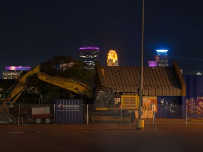 Minneapolis Supervalu Demolition at Night