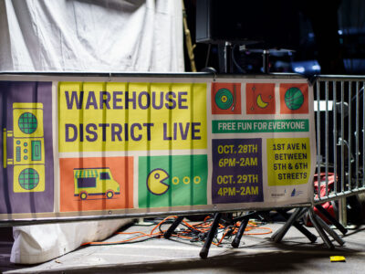 Warehouse District Live Event Sign, Minneapolis
