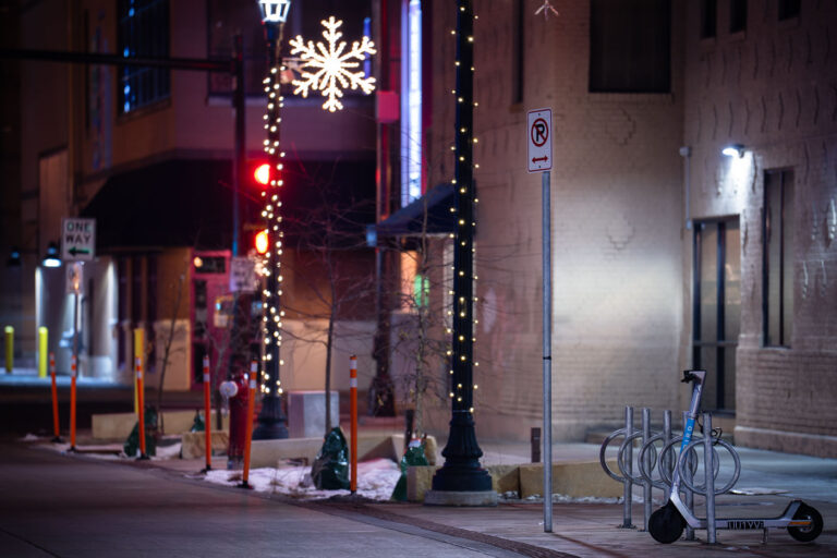 Bird Scooter in Uptown Minneapolis 2 A Bird scooter on Girard in Uptown Minneapolis in November 2022.
