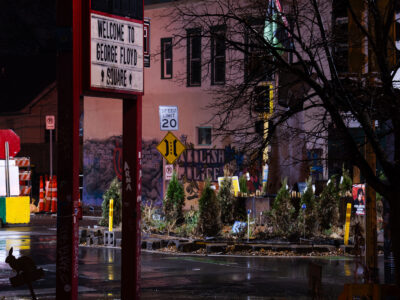 George Floyd Square, Minneapolis, in November Rain