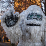 The Holidazzle Yeti at Loring Park in Minneapolis.