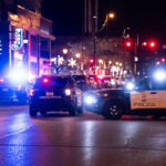 Minneapolis Police squads parked on Lagoon Ave in Uptown Minneapolis.