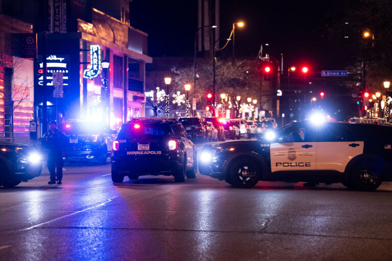 Squad Cars on Lagoon Avenue in Uptown Minneapolis 4 Minneapolis Police squads parked on Lagoon Ave in Uptown Minneapolis.