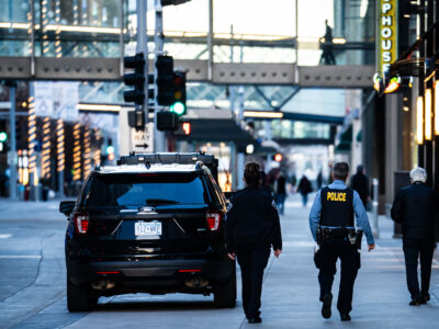 Minneapolis Police Patrol Downtown During Operation Endeavor