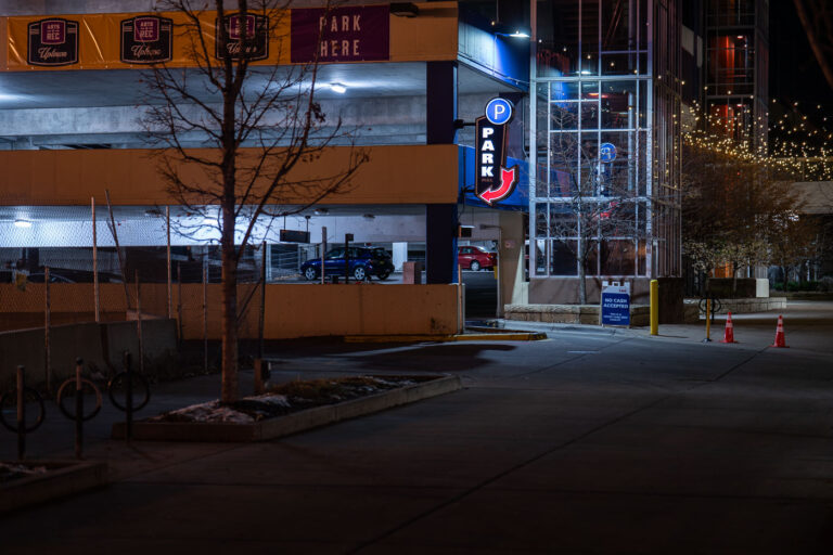 Seven Points Parking ramp on Lake Street 4 Seven Points Parking ramp on Lake Street in November 2022. Winston Smith was killed by law enforcement in June 2021 at the top of the ramp.