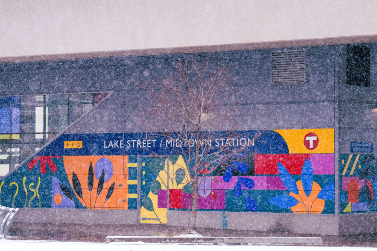 Lake Street Midtown Station in Minneapolis during snowfall 2 Lake Street / Midtown Station in South Minneapolis during November snowfall.