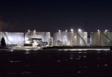 Construction Resources Management, Inc. in Green Bay as seen from across the Fox River.