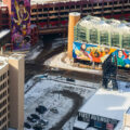 Prince mural in downtown Minneapolis near First Avenue.