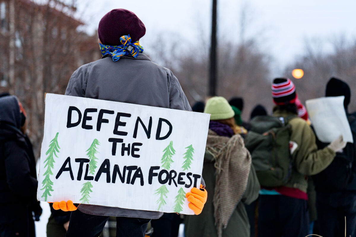 Defend The Atlanta Forest Protest Sign