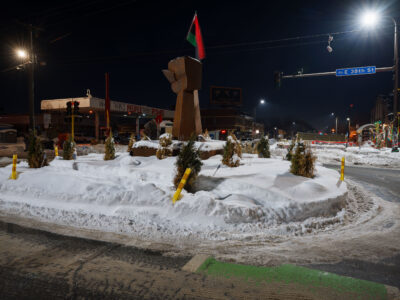 George Floyd Square, Minneapolis, After Snowfall, January 2023