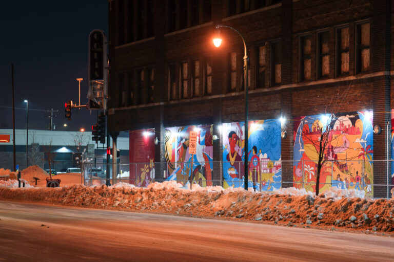 Coliseum Building Murals 2 The Coliseum Building on east Lake Street in Minneapolis on January 7, 2023.